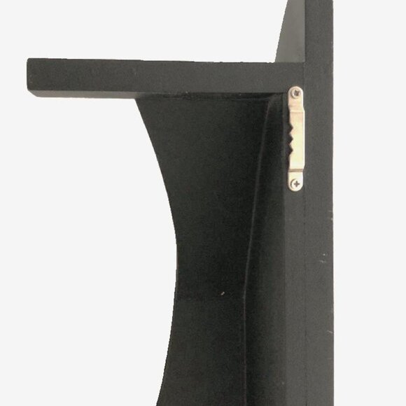 Black Floating Wall Shelf, French Provincial Design, 23.5” - Picture 8 of 13